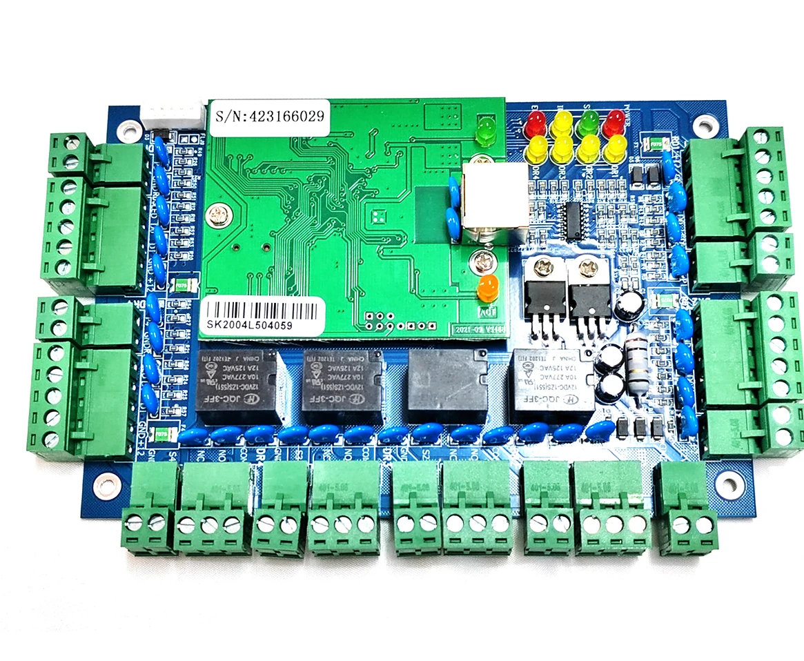 Access Control Board 4 Door - NF TCP/IP-netwerk, Wiegand 26, toegangs- en