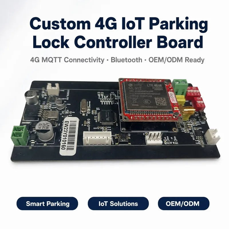 Gate Barrier Parking System - Slimme parkeersysteemcontroller, 4G IoT MQTT parkeerbeveiligingsmodule
