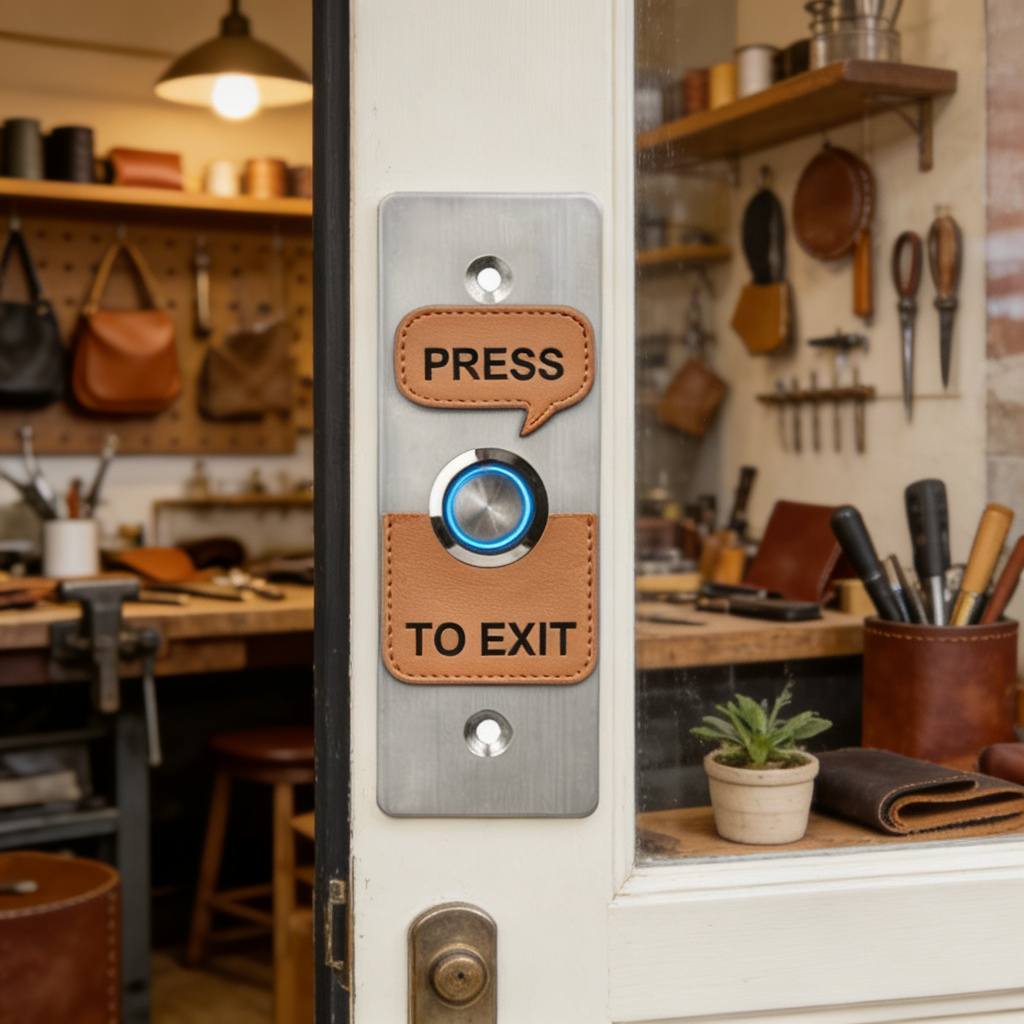 Exit Button Push To Release - Verlichte toegangscontrole-uitgangsknop - Drukschakelaar voor elektronische
