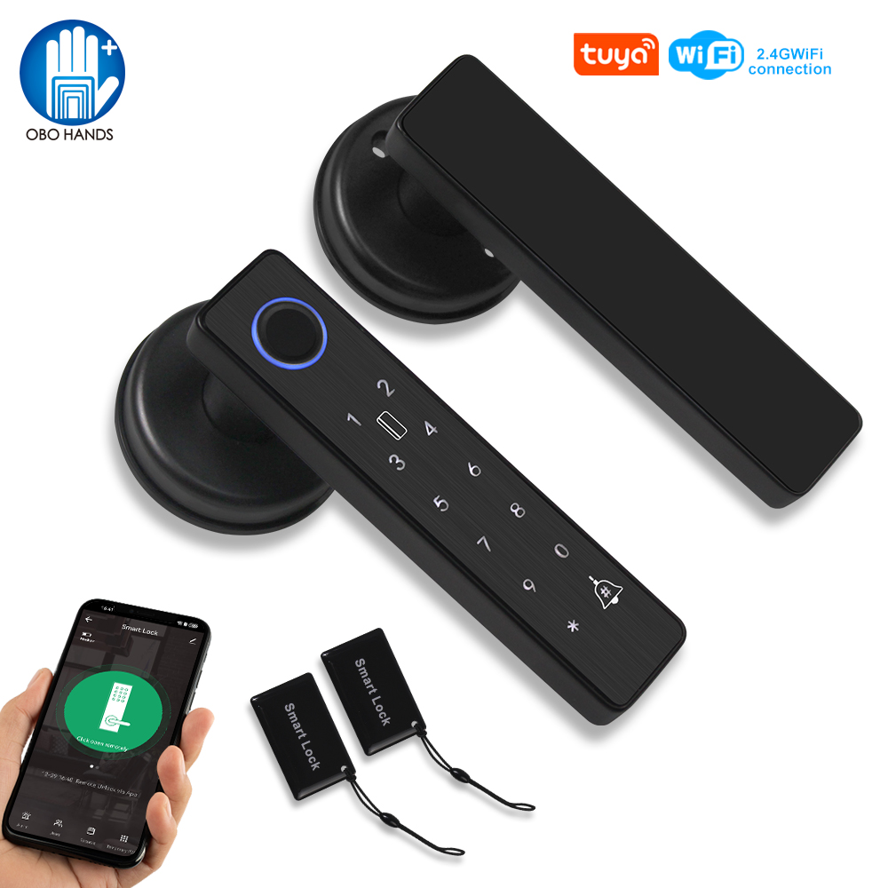 Door Access Control Keypad Rfid - Wifi Tuya App Biometrische Vingerafdruk Slim