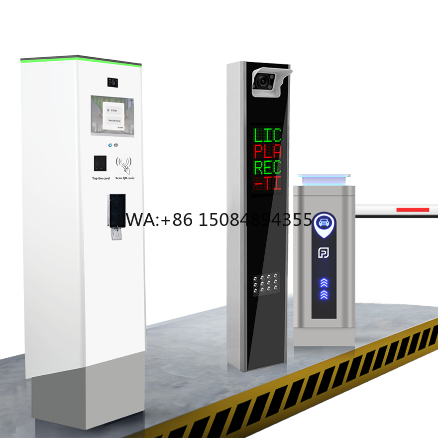 Gate Barrier Parking System - Ticketkassa parkeerplaats bewakingspersoneel poort slagboom met