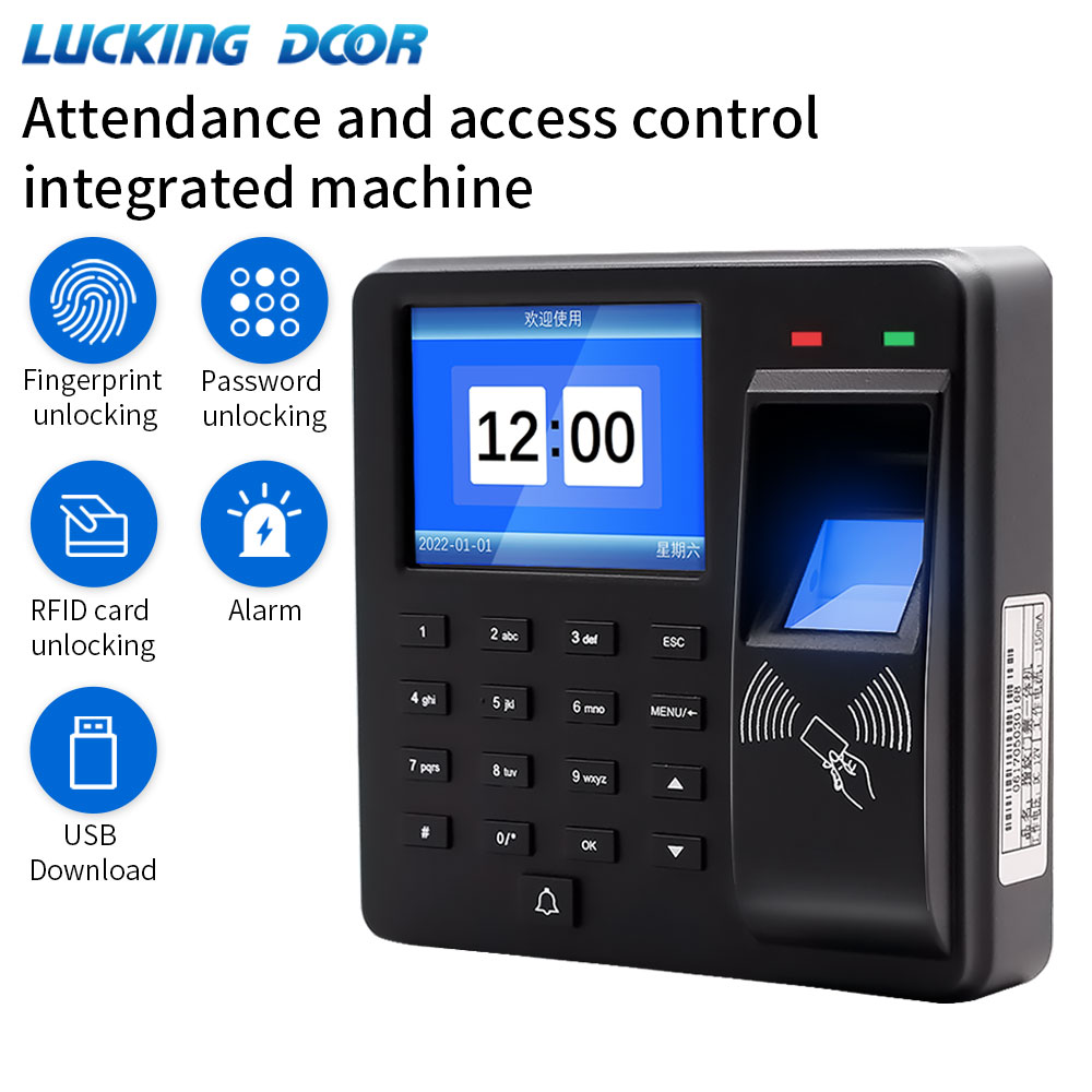 Fingerprint Access Control Door - Biometrische vingerafdruk Toegangscontrole Intercom Tijdregistratiemachine Digitaal