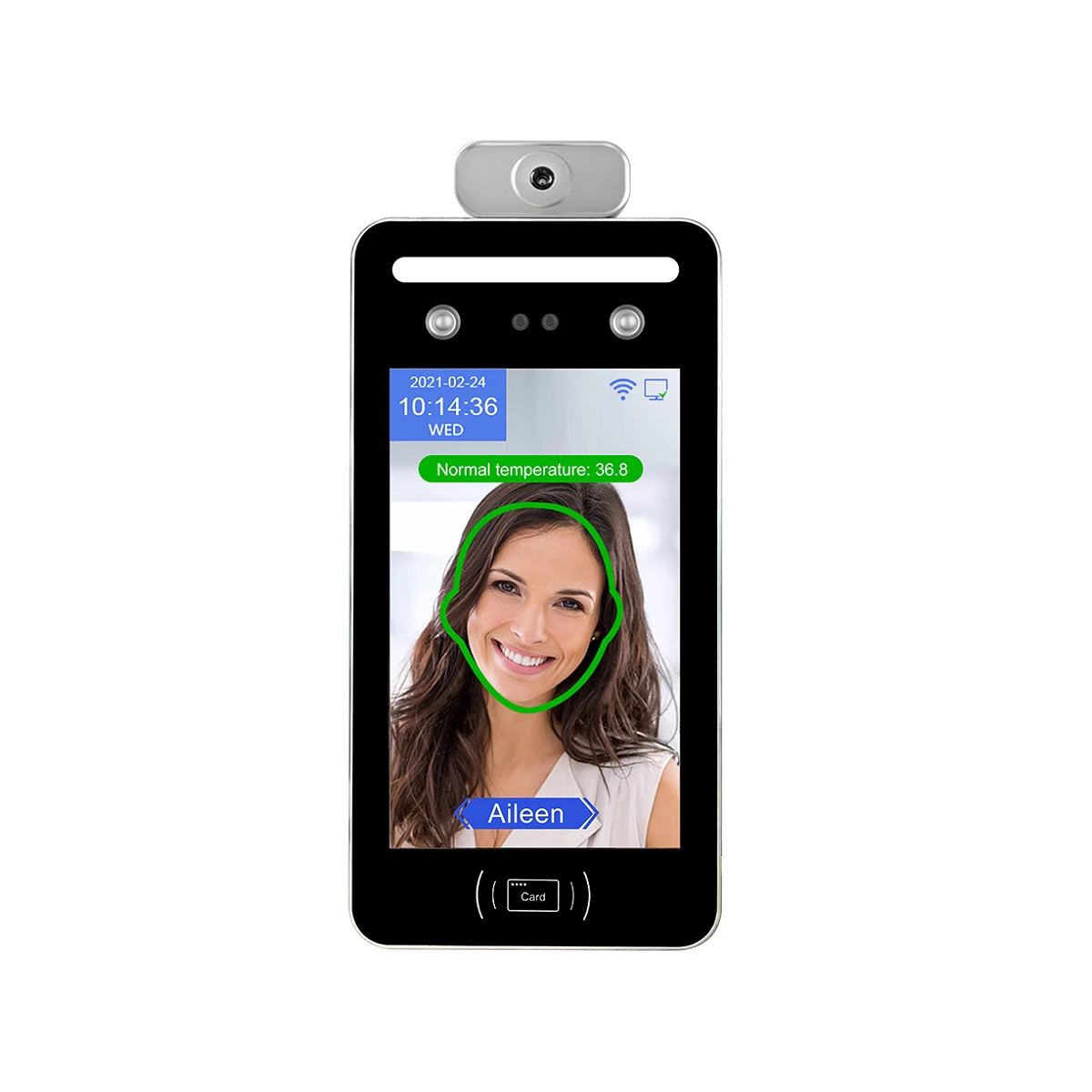 Face Recognition Access Control Terminal - Gezichtsherkenning beveiliging biometrische vingerafdrukscanner thermische levensgevondendheidsdetectie