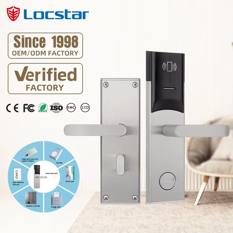 Hotel Lock Card System - Locstar Hotelkamer Elektronisch Deurslotsysteem Houten Deur