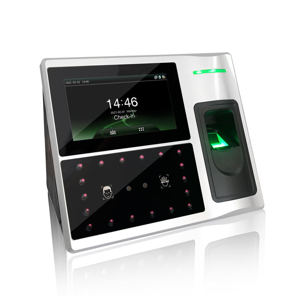 Face Recognition Access Control Terminal - Ingebouwde batterij, grote capaciteit, multi-biometrische handpalmscanner,