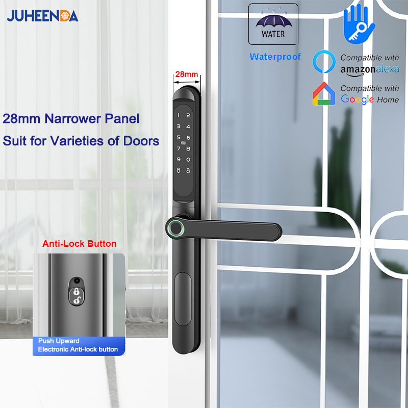 Fingerprint Access Control Door - Ttlock App Smart Aluminium Deurslot Waterdichte
