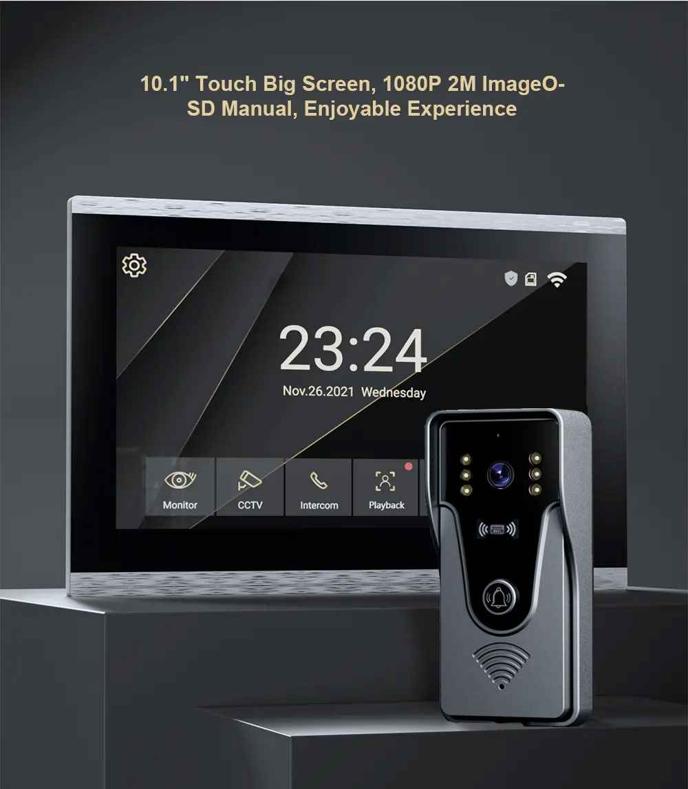 Tuya 1080P 10 inch kleurenaanr - Access Control System Rfid Kit recensie en prijs