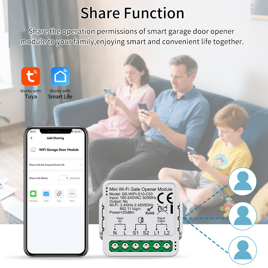 Tuya ZigBee WiFi Garagedeurope - Turnstile Gate Access Control recensie en prijs