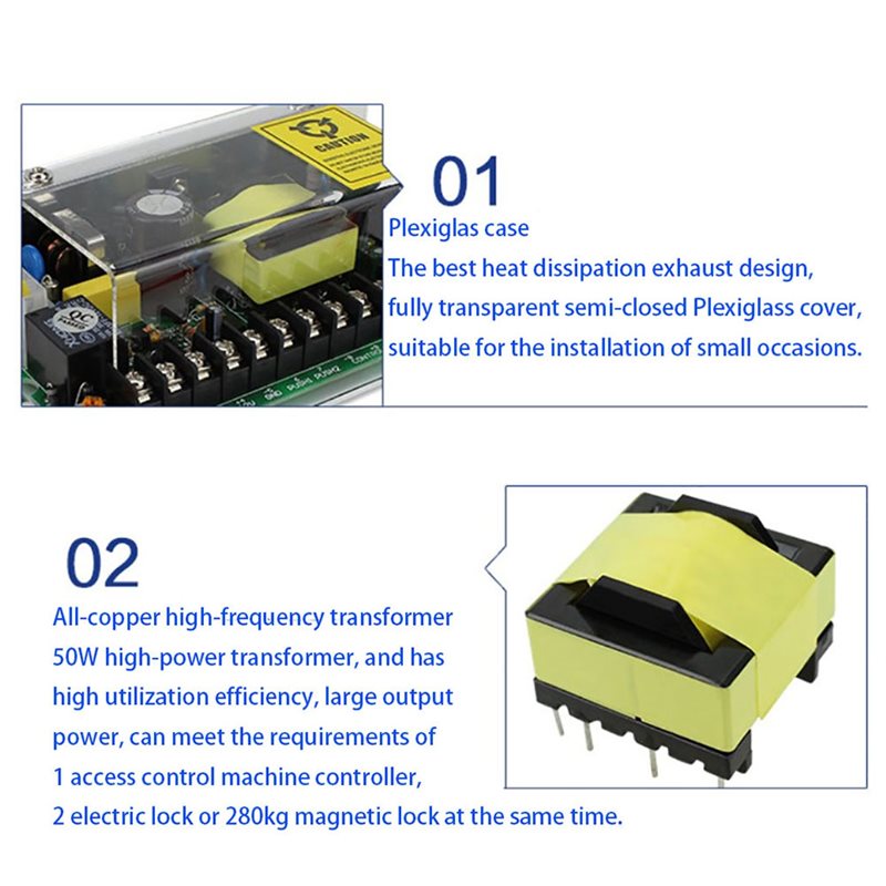 Voor Elektrisch Slot DC 12V De - Access Control Power Supply 12V 5A recensie en prijs