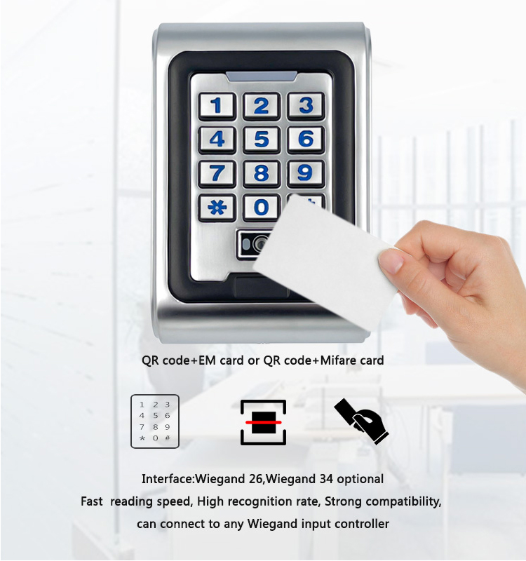 Waterdicht, zelfstandig metale - Door Access Control Keypad Rfid recensie en prijs