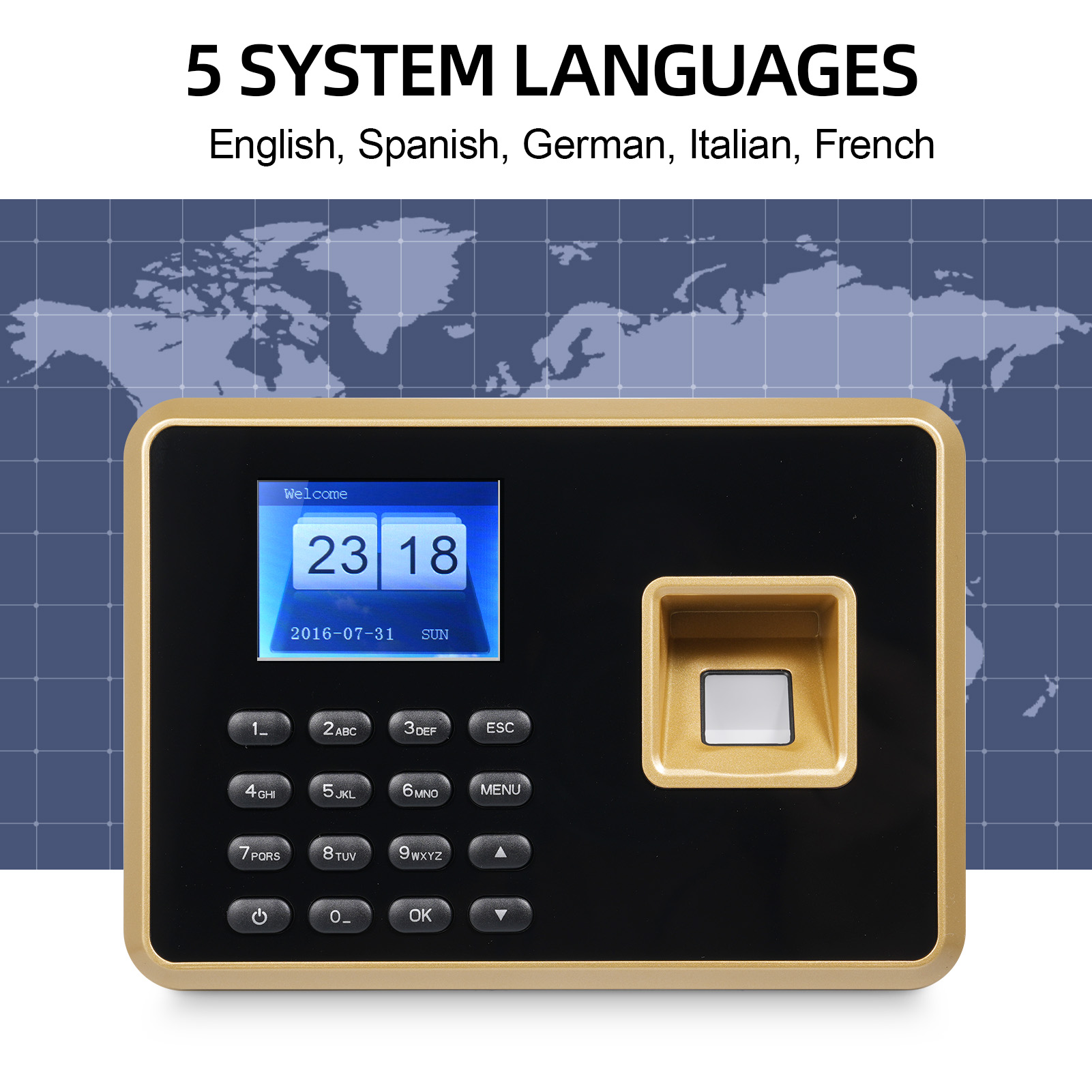 Biometrische tijdregistratiema - Biometric Time Attendance Machine recensie en prijs