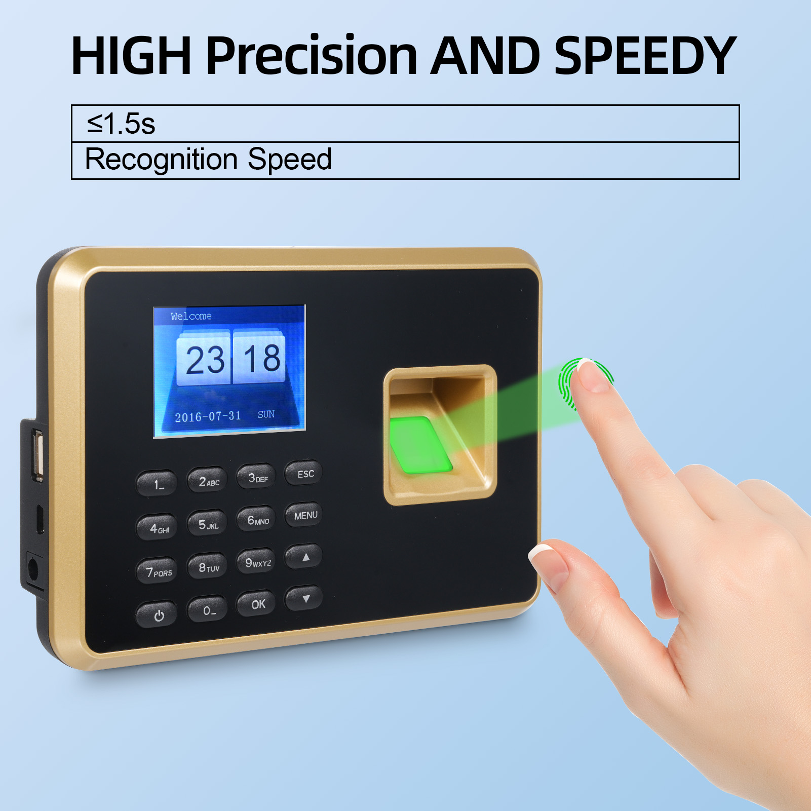 Biometrische tijdregistratiema - Biometric Time Attendance Machine recensie en prijs