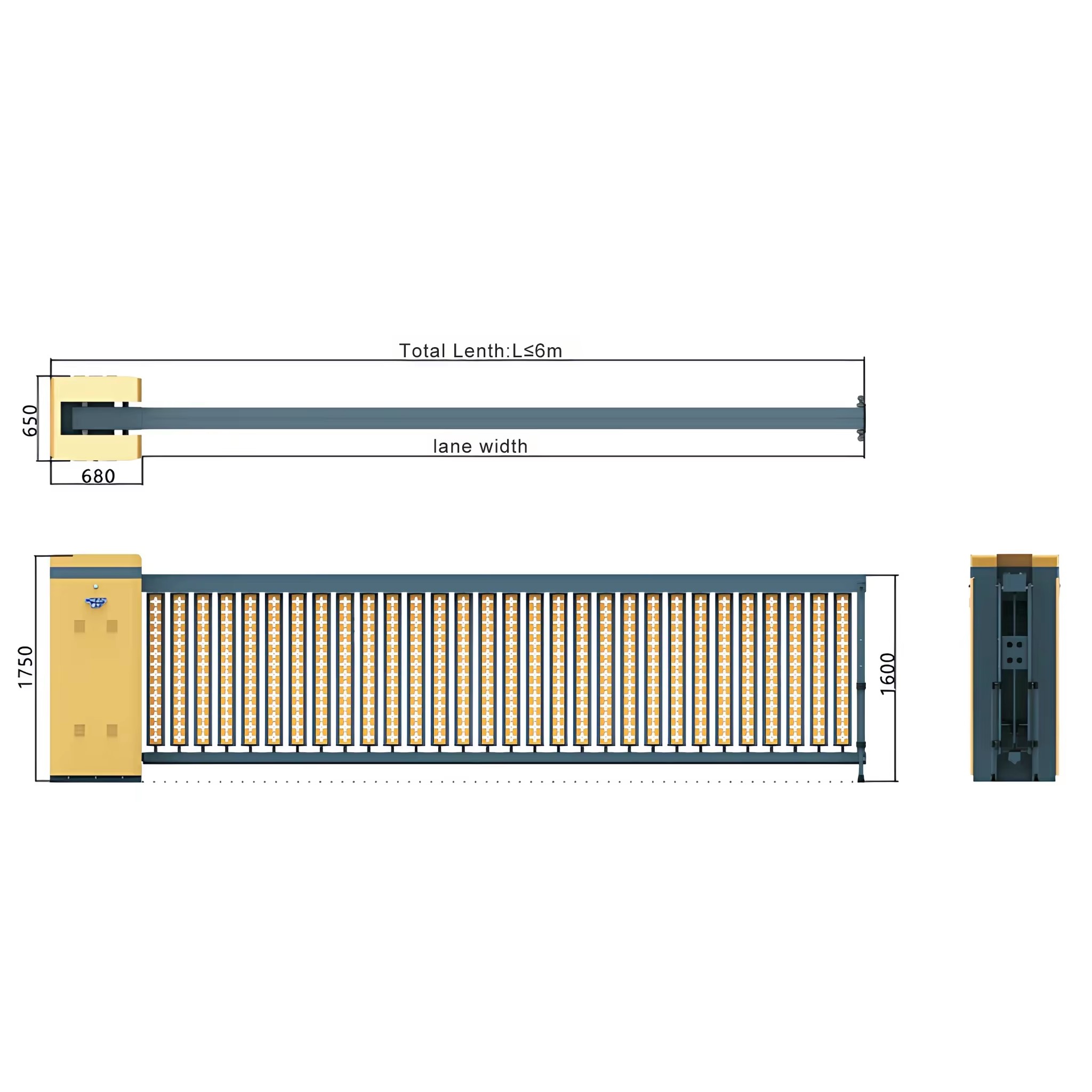 Duty Metal Barrier Gate voor f - Turnstile Gate Access Control recensie en prijs