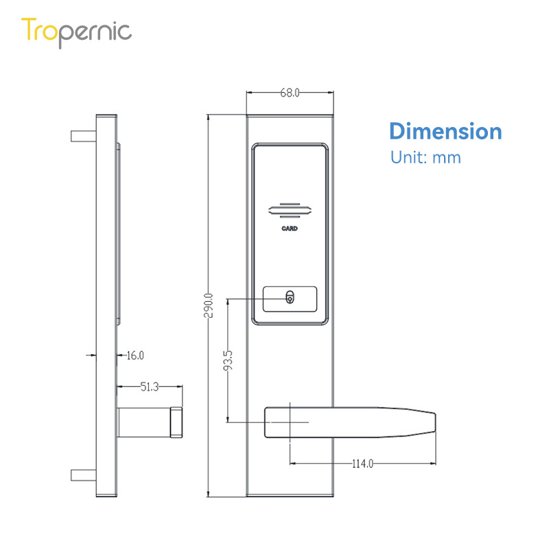 Tropernic Rfid Card Key Hotel  - Hotel Lock Card System recensie en prijs