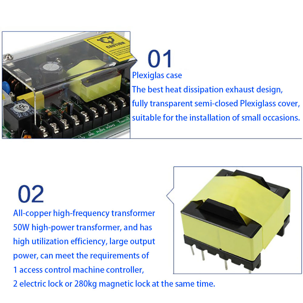 DC 12V Deurtoegangscontrolesys - Access Control Power Supply 12V 5A recensie en prijs
