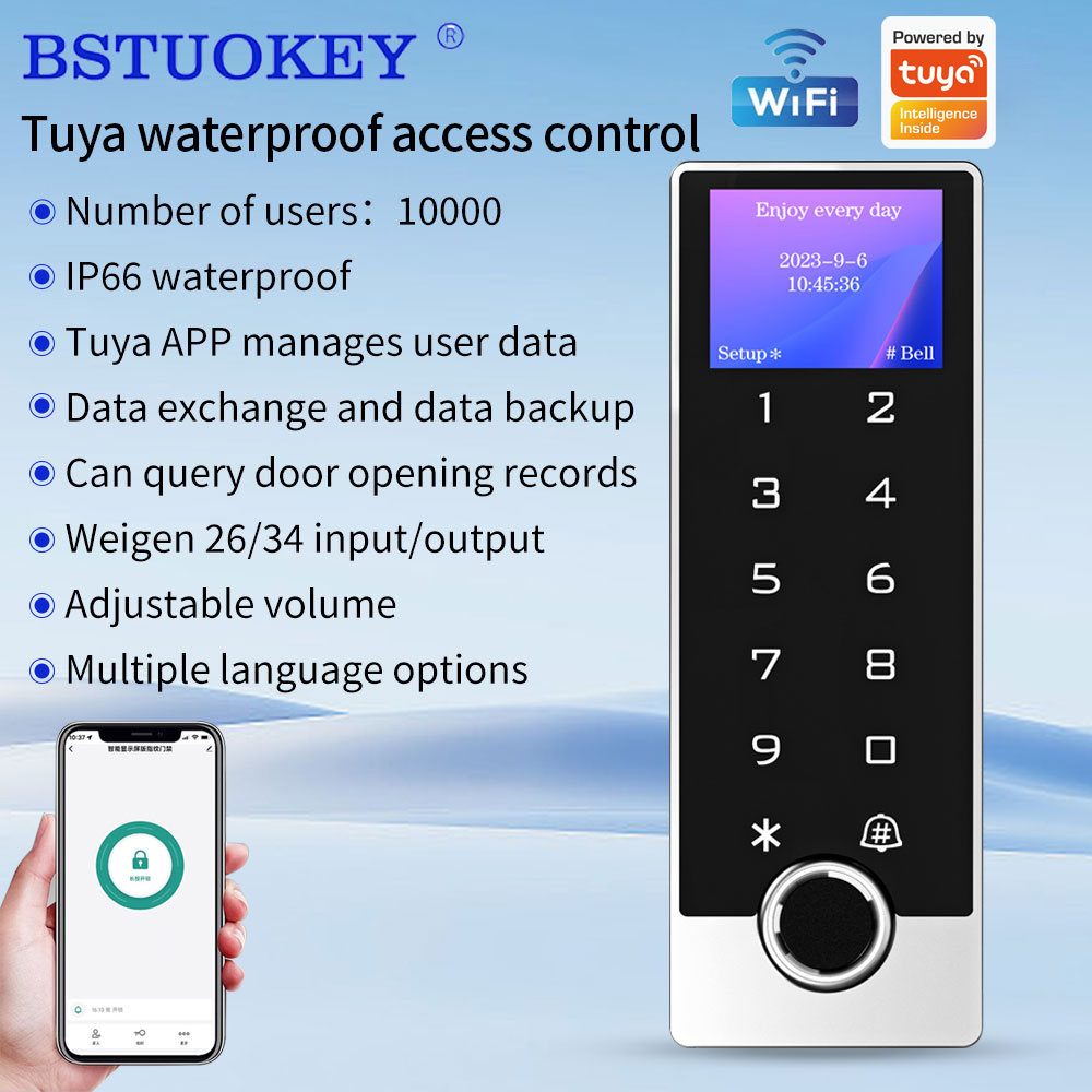 Ondersteuning van de tuya-app  - Door Access Control Keypad Rfid recensie en prijs