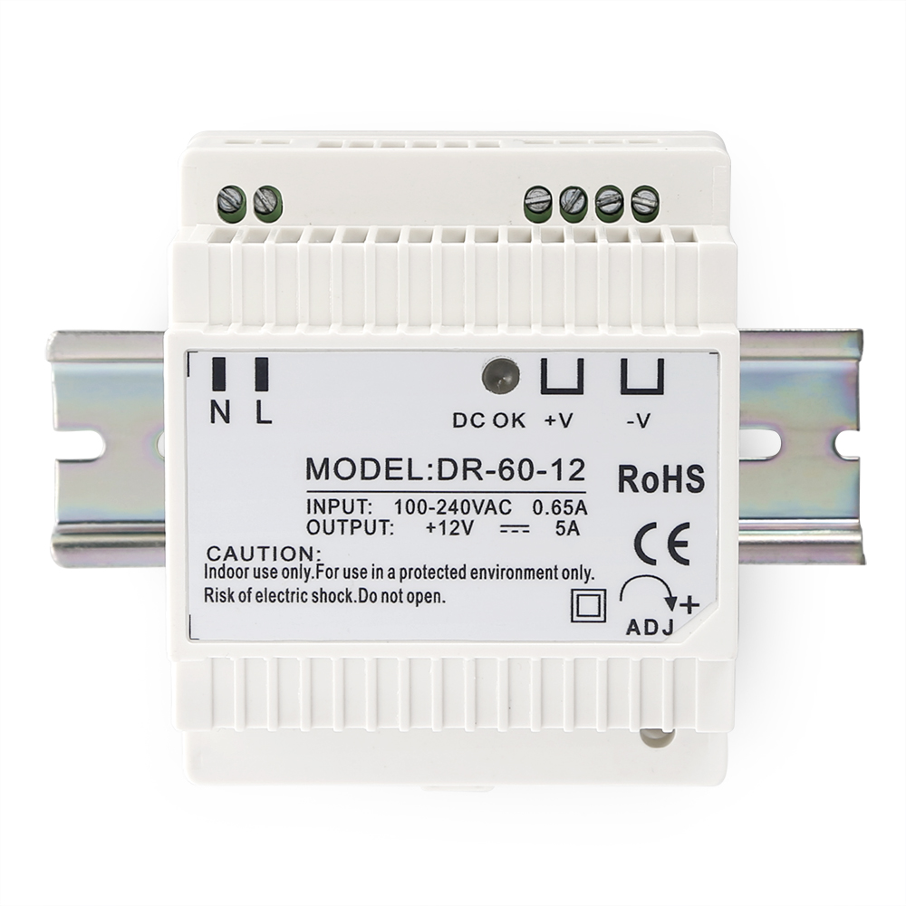 Beveiligingsvoeding DIN-rail 1 - Access Control Power Supply 12V 5A recensie en prijs