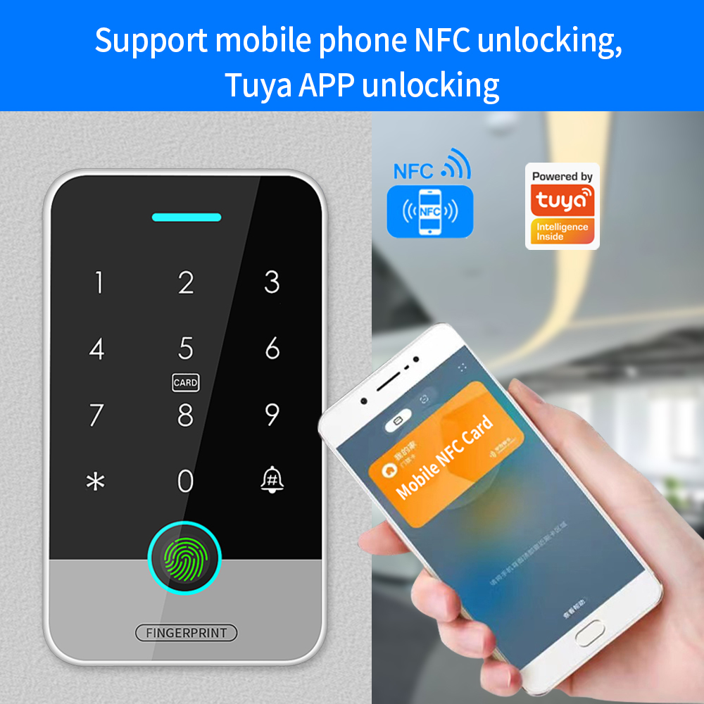 Ondersteuning Tuya App 125Khz  - Fingerprint Access Control Door recensie en prijs