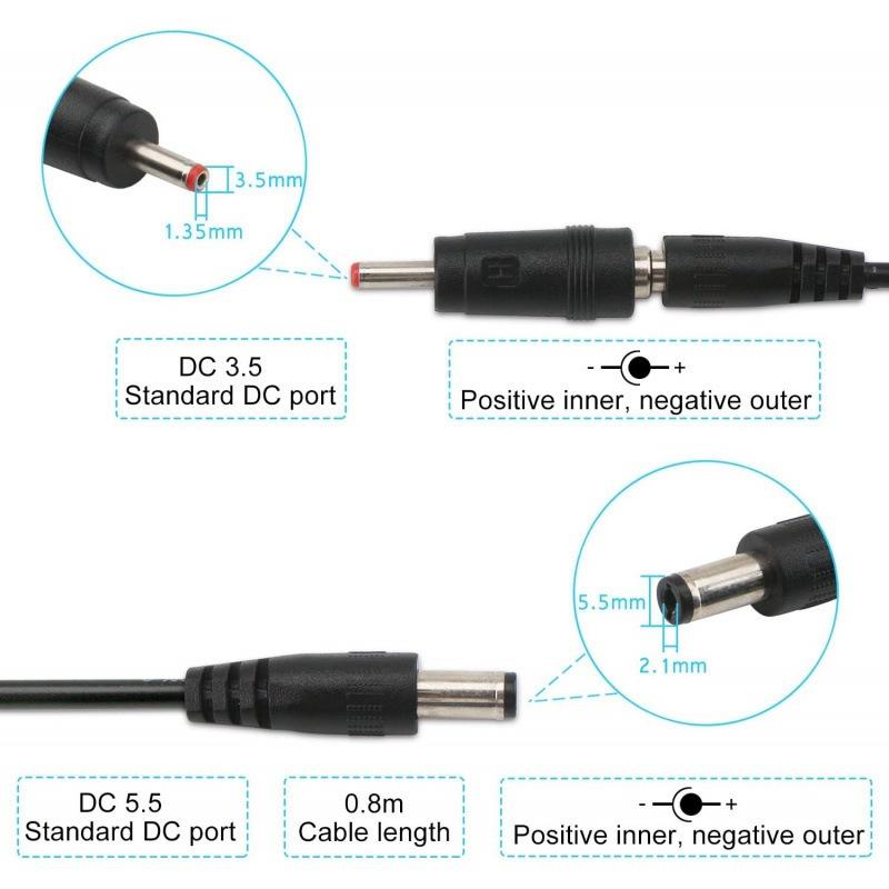 USB naar DC5.5/3.5mm verstelba - Access Control Power Supply 12V 5A recensie en prijs