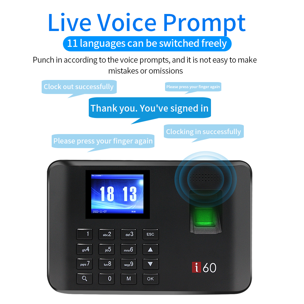 110V-240V Rfid Elektrische Ins - Biometric Time Attendance Machine recensie en prijs