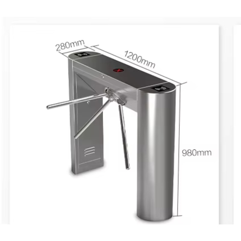 Driepoots draaipoort met roest - Turnstile Gate Access Control recensie en prijs