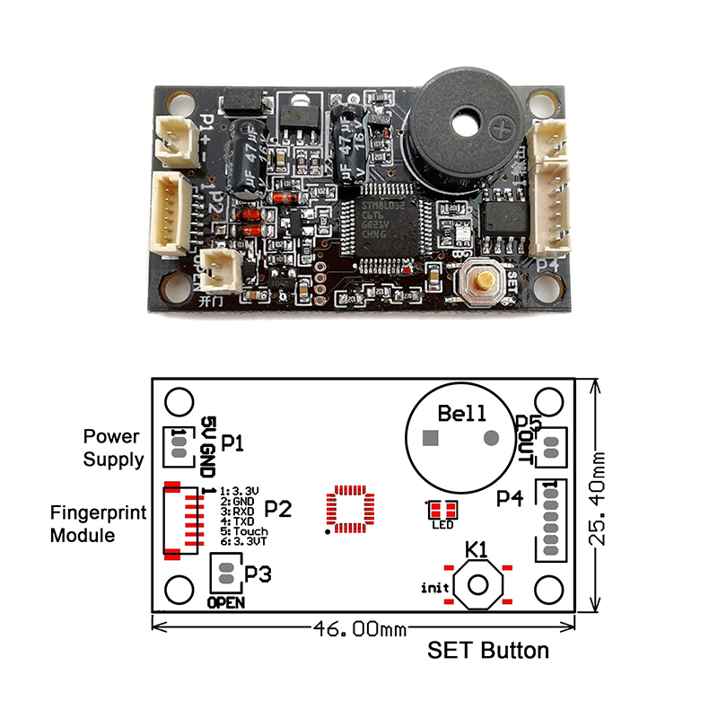 KS200 DC3,7V–6,5V of 4*AA-batt - Access Control Board 4 Door recensie en prijs